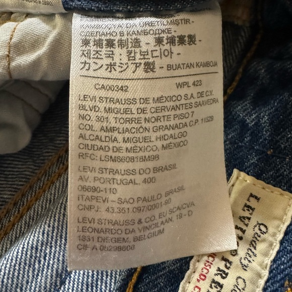 Levi's 501 Distressed Jeans, Medium Wash, Button Fly, W26 - Picture 9 of 9